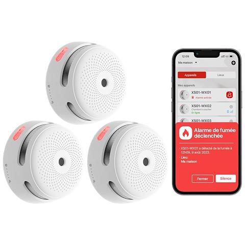 KIT 3x Sensori Fumo Link+PRO a batteria sostituibile con centralina RF - Foto 1